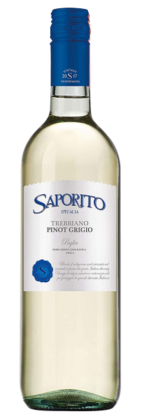 Saporito Trebbiano Pinot Grigio вино белое 0.75л 1