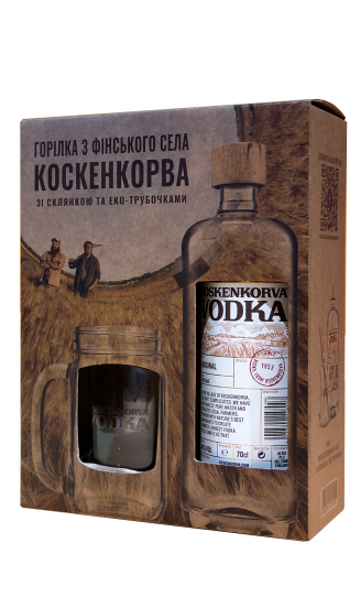 Набір Koskenkorva Original (зі стаканами та трубочоками)